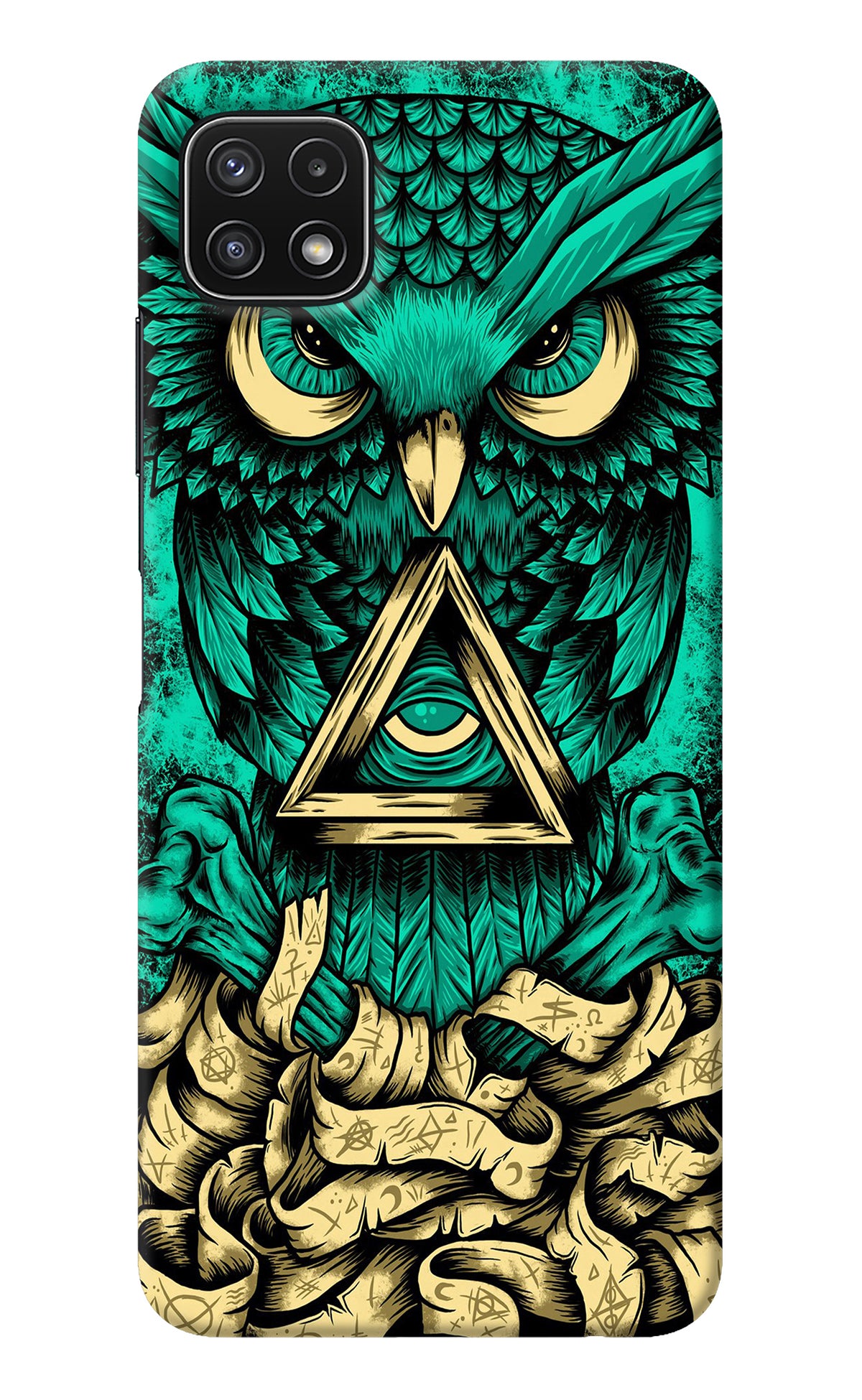 Green Owl Samsung A22 5G Back Cover