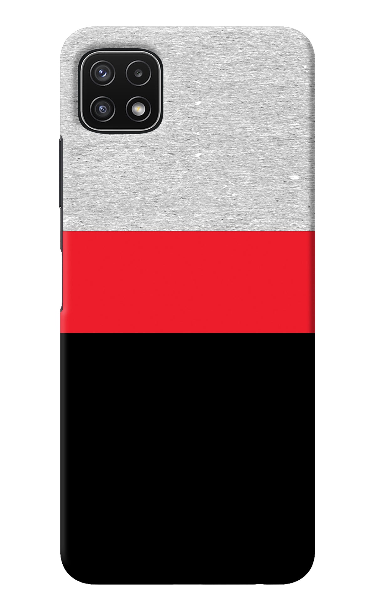 Tri Color Pattern Samsung A22 5G Back Cover