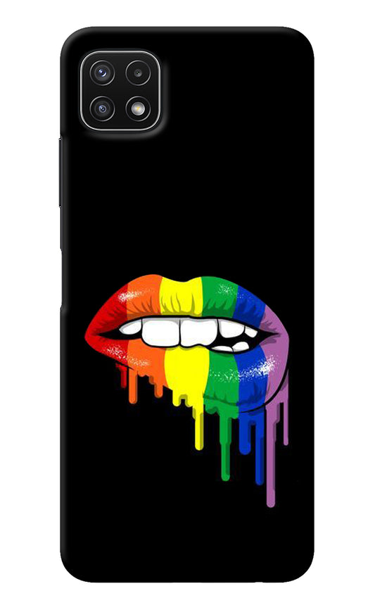 Lips Biting Samsung A22 5G Back Cover