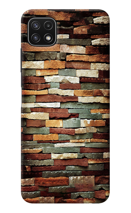 Bricks Pattern Samsung A22 5G Back Cover