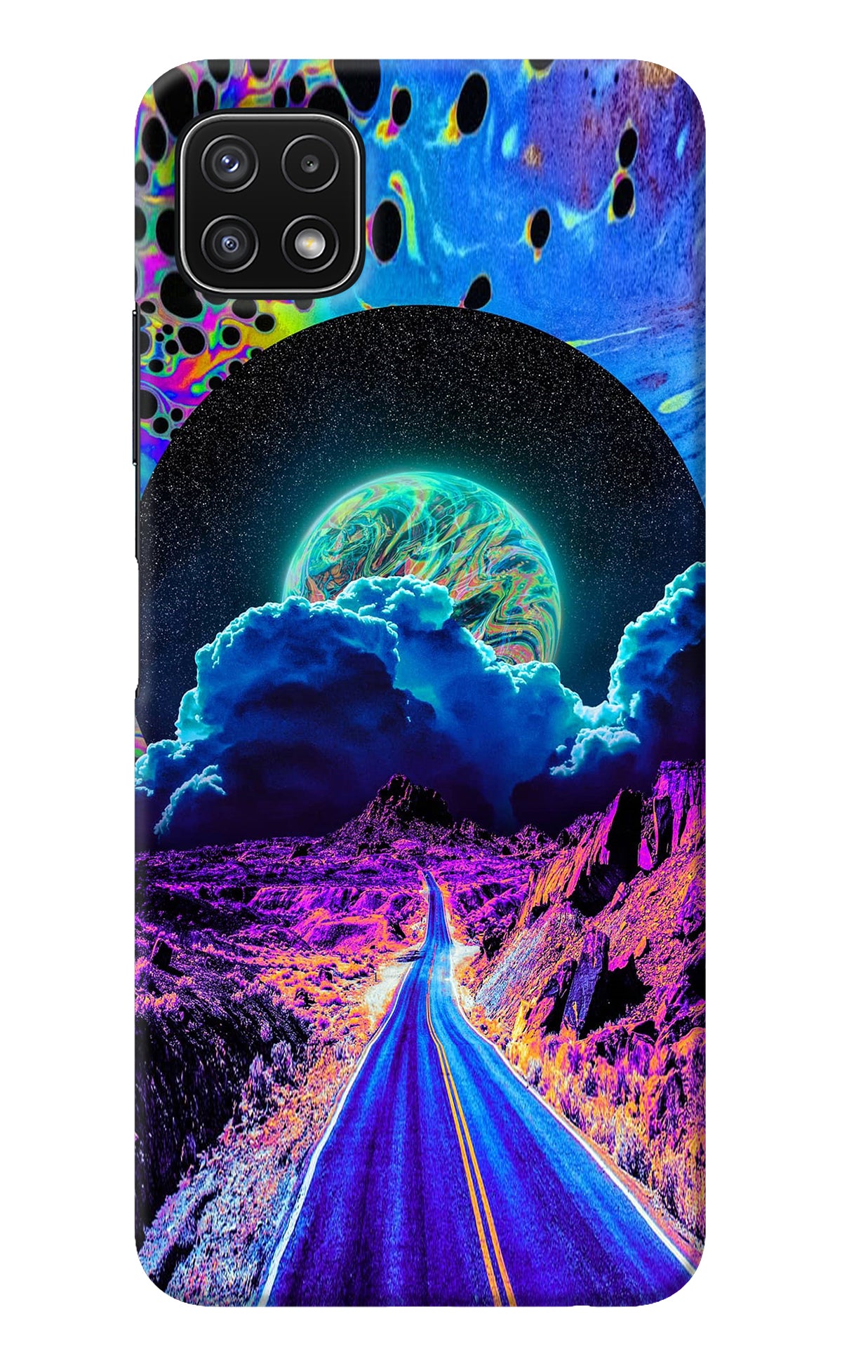 Psychedelic Painting Samsung A22 5G Back Cover