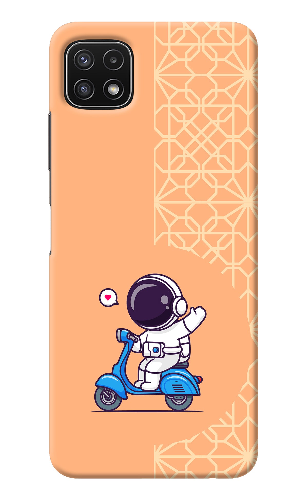 Cute Astronaut Riding Samsung A22 5G Back Cover