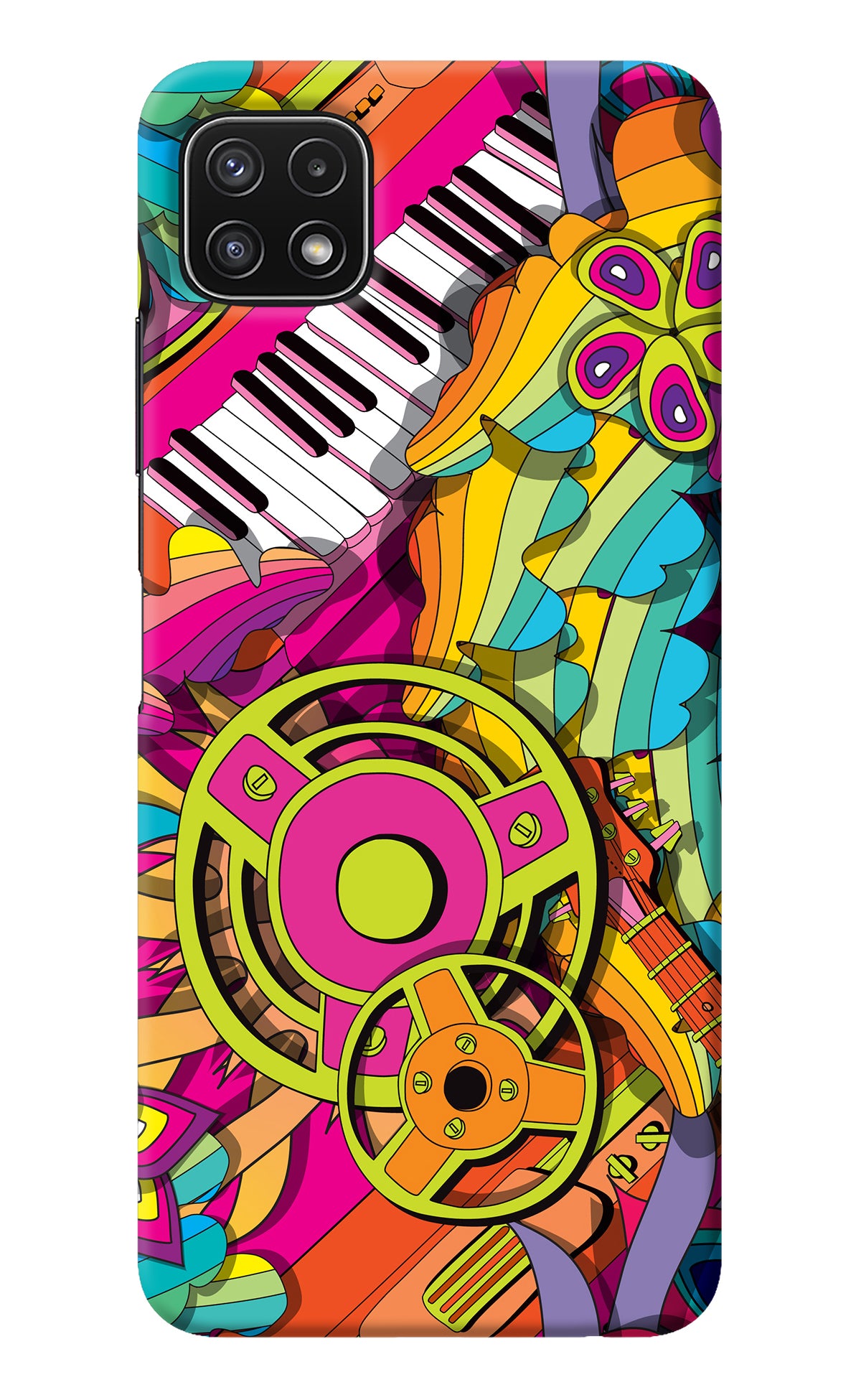 Music Doodle Samsung A22 5G Back Cover