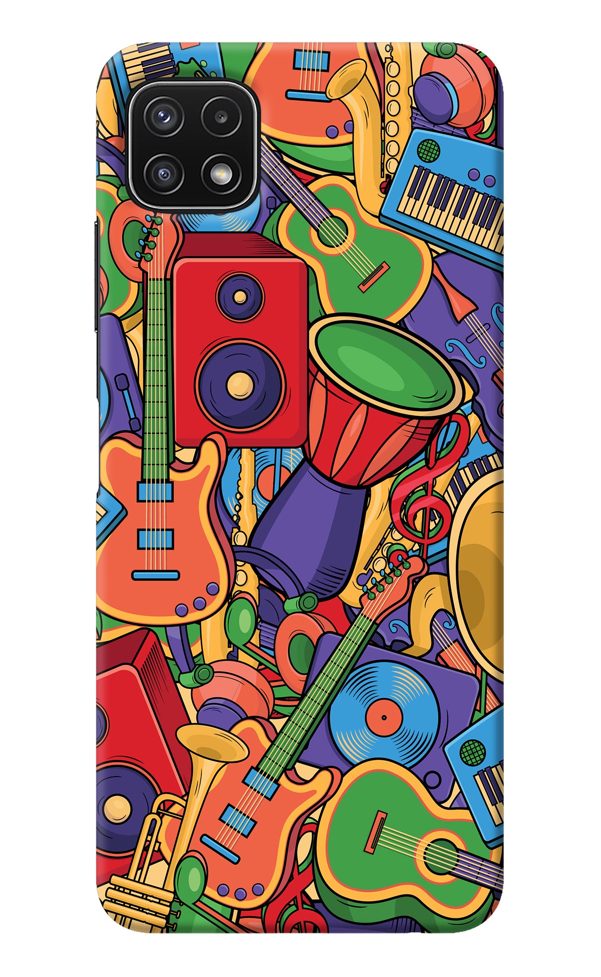 Music Instrument Doodle Samsung A22 5G Back Cover