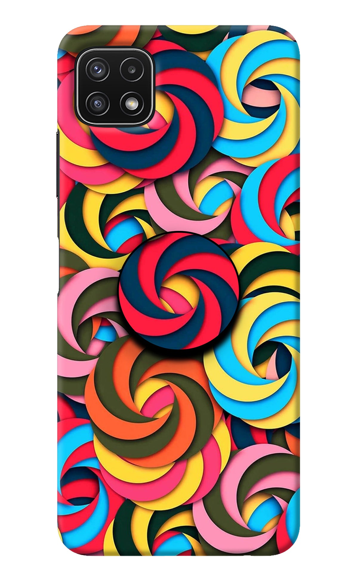 Spiral Pattern Samsung A22 5G Pop Case