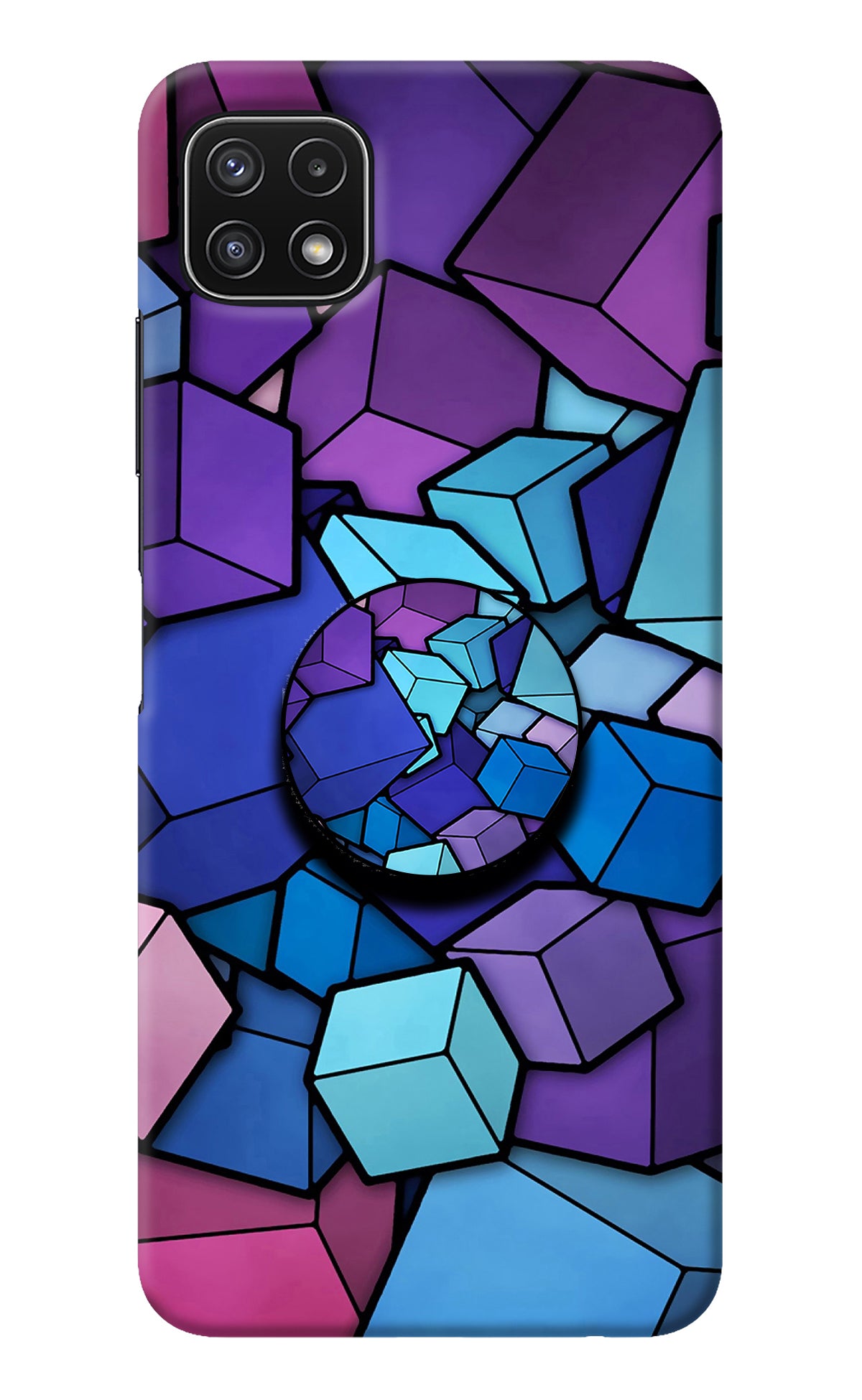 Cubic Abstract Samsung A22 5G Pop Case