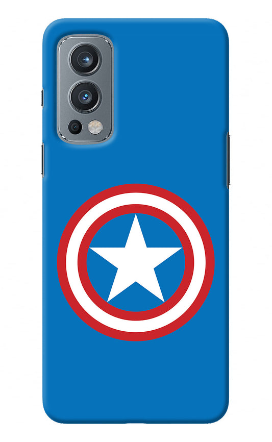 Captain America Logo OnePlus Nord 2 5G Back Cover