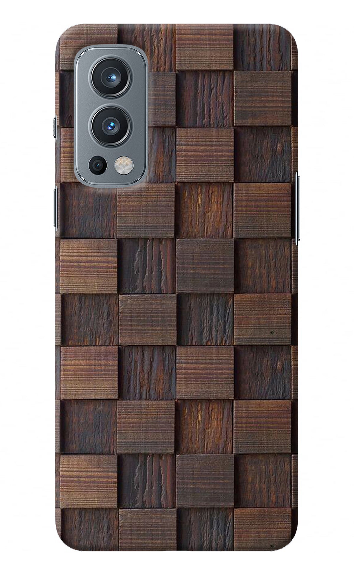 Wooden Cube Design OnePlus Nord 2 5G Back Cover