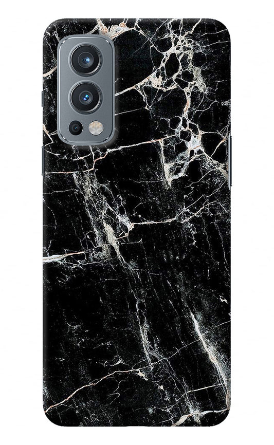 Black Marble Texture OnePlus Nord 2 5G Back Cover