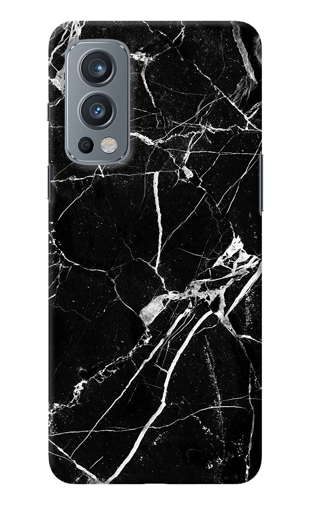 Black Marble Pattern OnePlus Nord 2 5G Back Cover