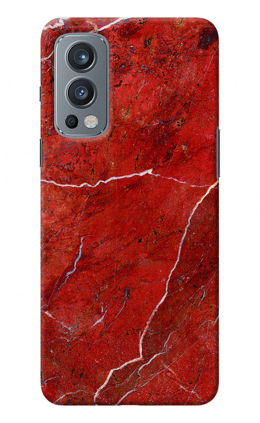 Red Marble Design OnePlus Nord 2 5G Back Cover