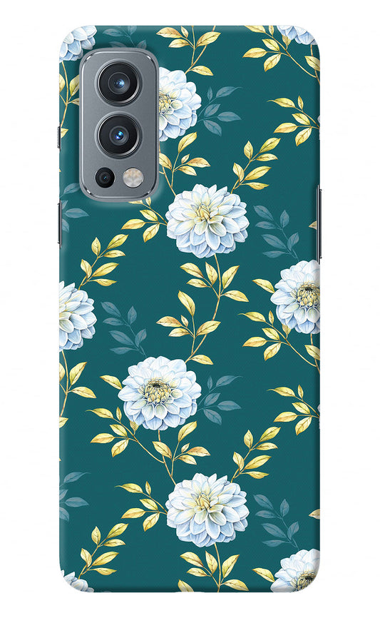 Flowers OnePlus Nord 2 5G Back Cover