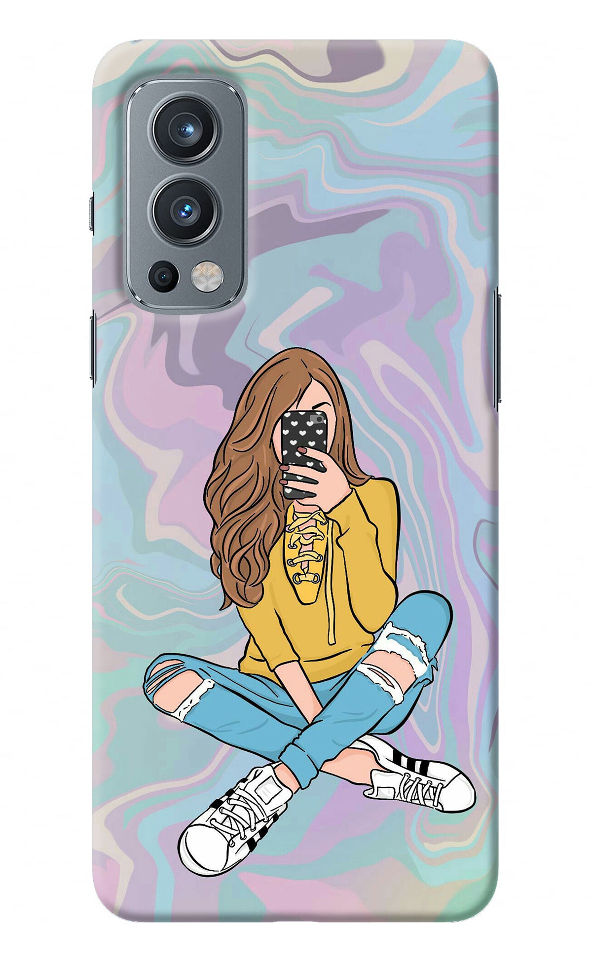 Selfie Girl OnePlus Nord 2 5G Back Cover