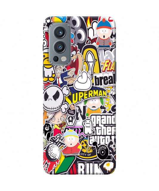 Sticker Bomb OnePlus Nord 2 5G Back Cover