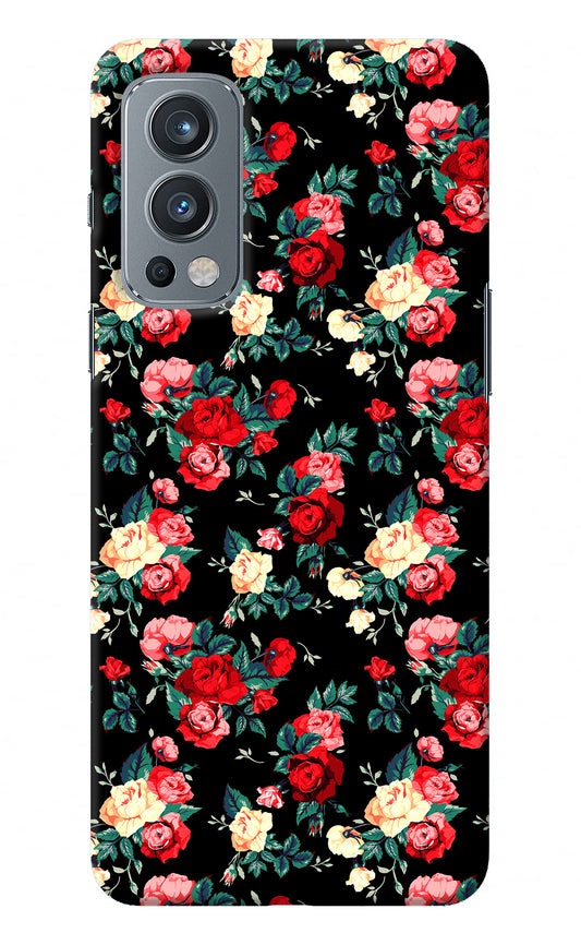 Rose Pattern OnePlus Nord 2 5G Back Cover