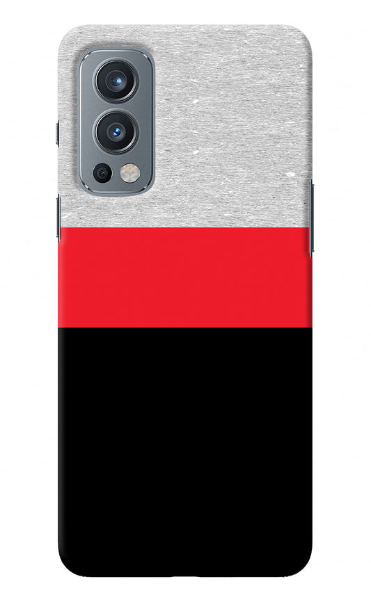 Tri Color Pattern OnePlus Nord 2 5G Back Cover