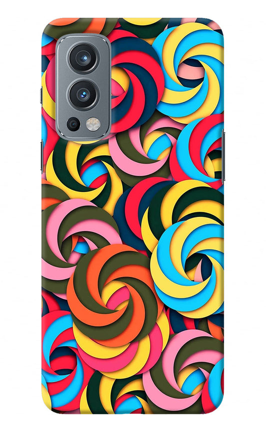 Spiral Pattern OnePlus Nord 2 5G Back Cover