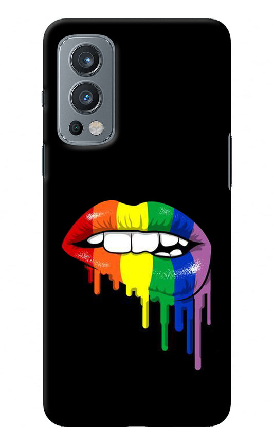 Lips Biting OnePlus Nord 2 5G Back Cover