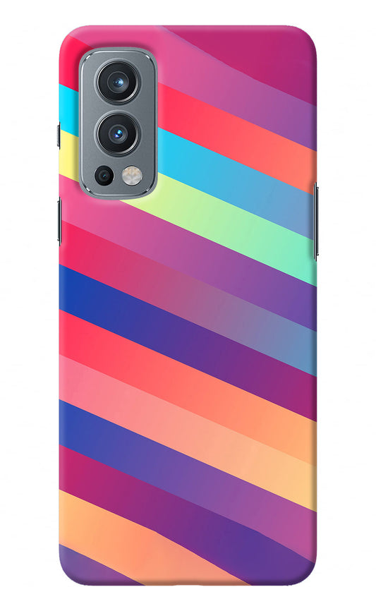 Stripes color OnePlus Nord 2 5G Back Cover