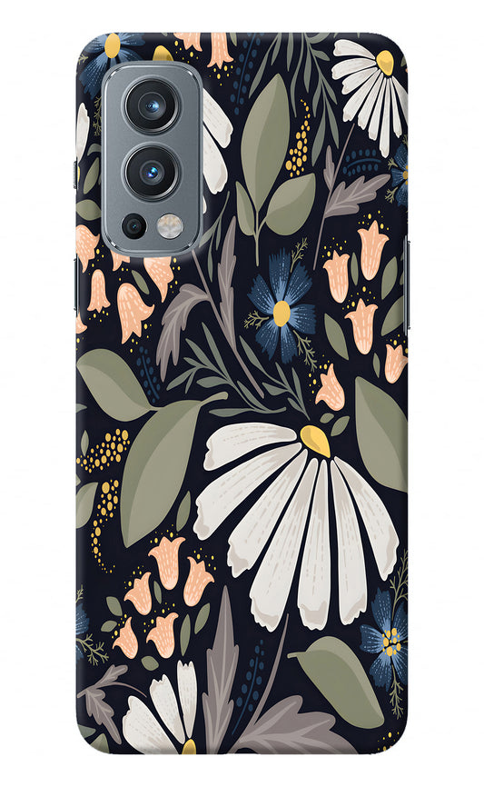 Flowers Art OnePlus Nord 2 5G Back Cover