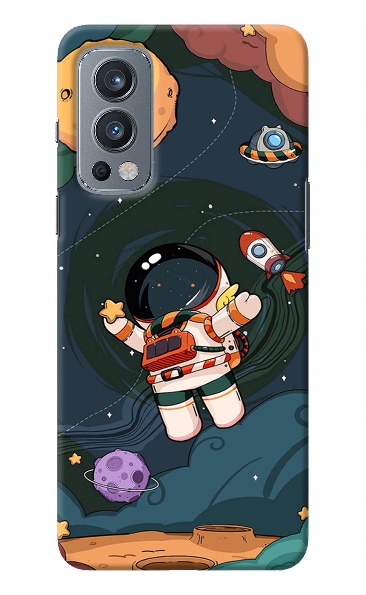 Cartoon Astronaut OnePlus Nord 2 5G Back Cover