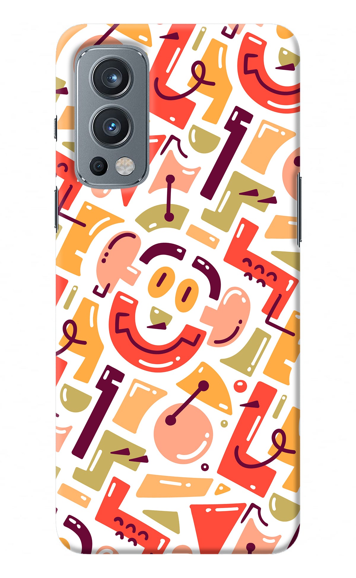 Doodle Pattern OnePlus Nord 2 5G Back Cover