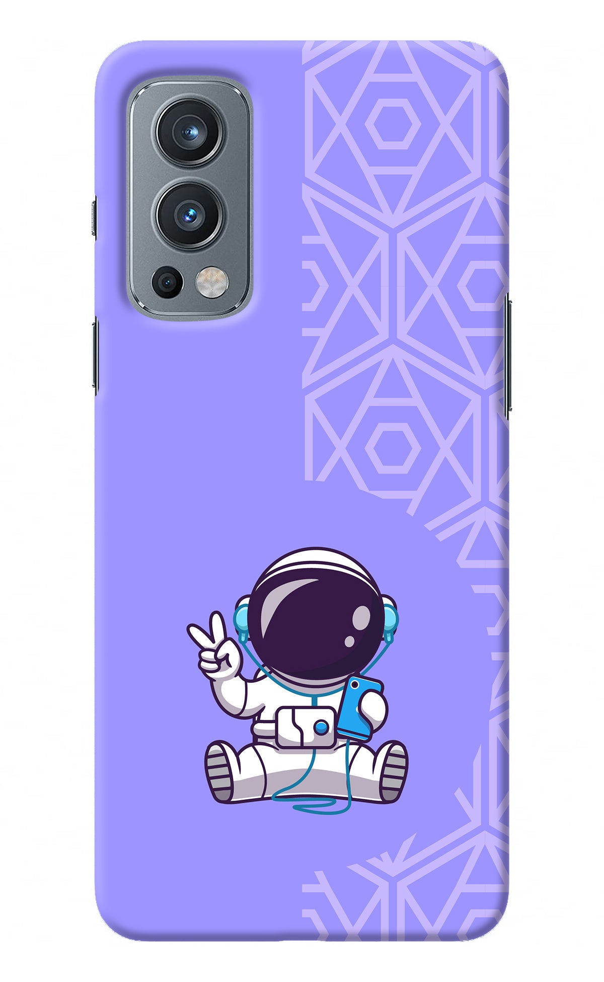 Cute Astronaut Chilling OnePlus Nord 2 5G Back Cover