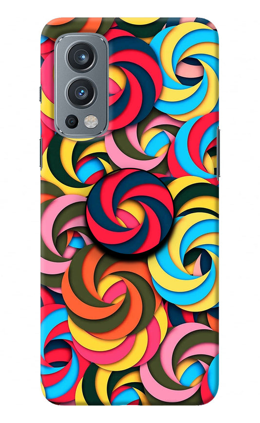 Spiral Pattern OnePlus Nord 2 5G Pop Case
