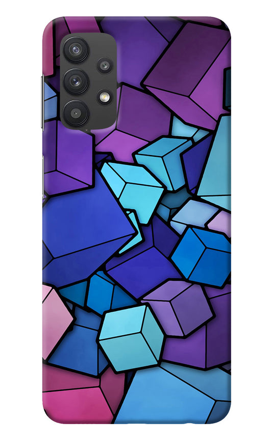 Cubic Abstract Samsung M32 5G Back Cover
