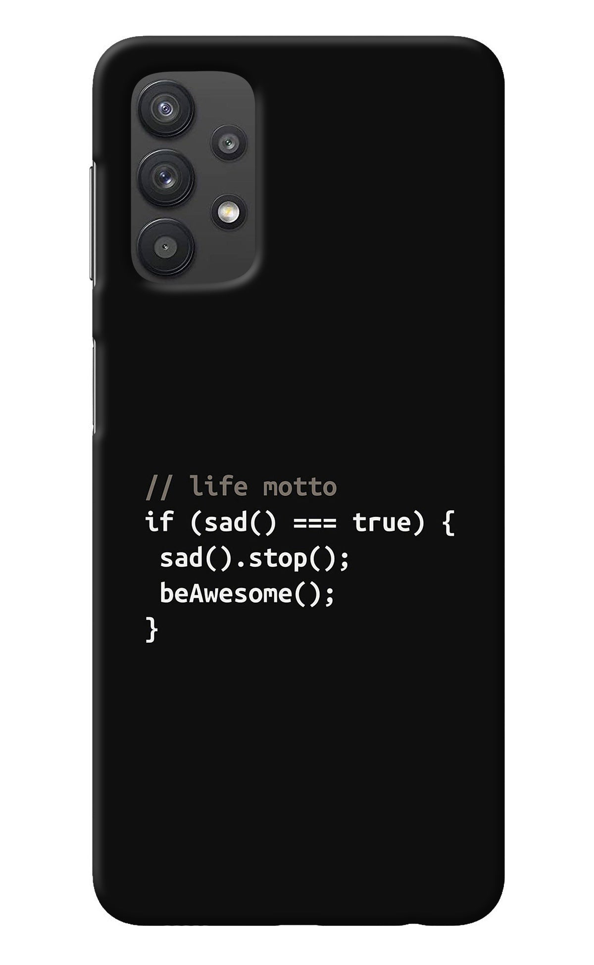 Life Motto Code Samsung M32 5G Back Cover