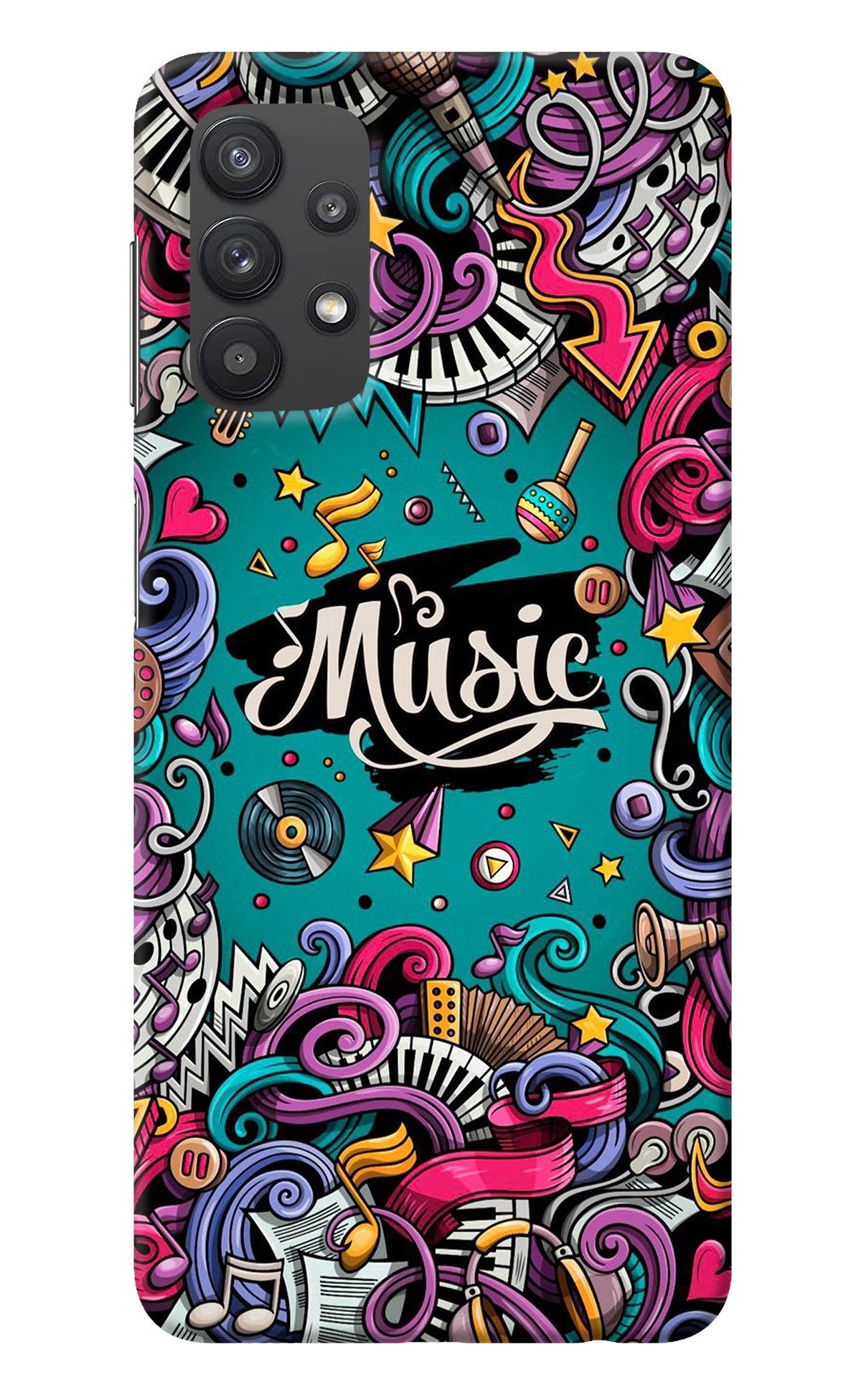 Music Graffiti Samsung M32 5G Back Cover