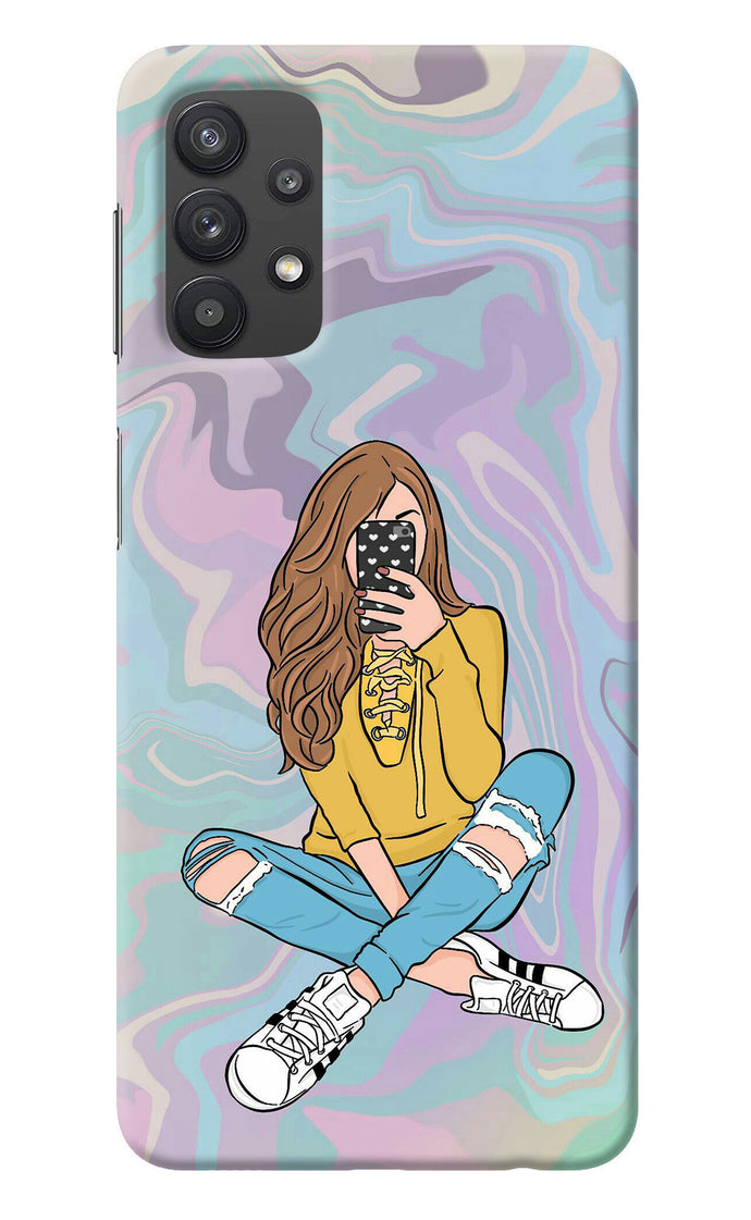 Selfie Girl Samsung M32 5G Back Cover