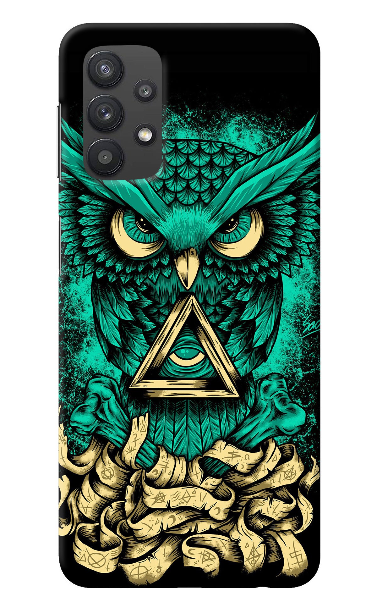 Green Owl Samsung M32 5G Back Cover