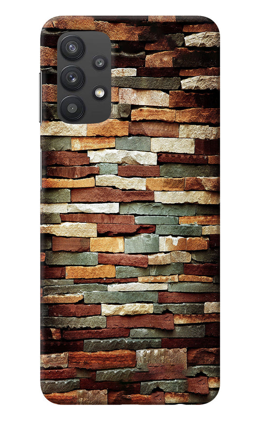 Bricks Pattern Samsung M32 5G Back Cover