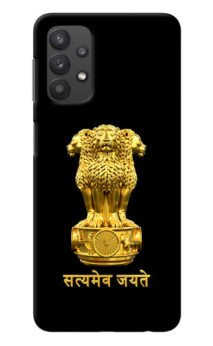 Satyamev Jayate Golden Samsung M32 5G Back Cover