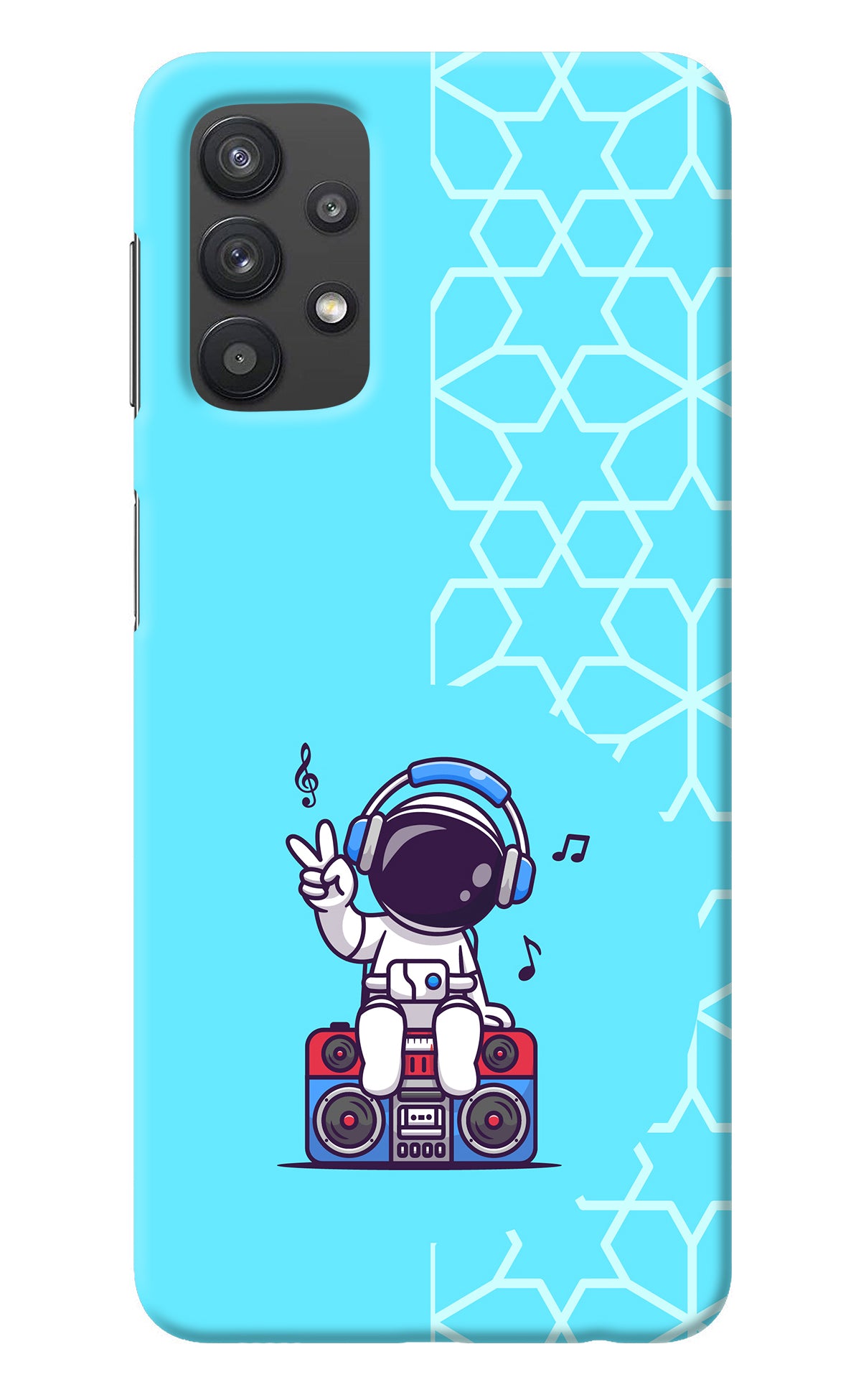 Cute Astronaut Chilling Samsung M32 5G Back Cover