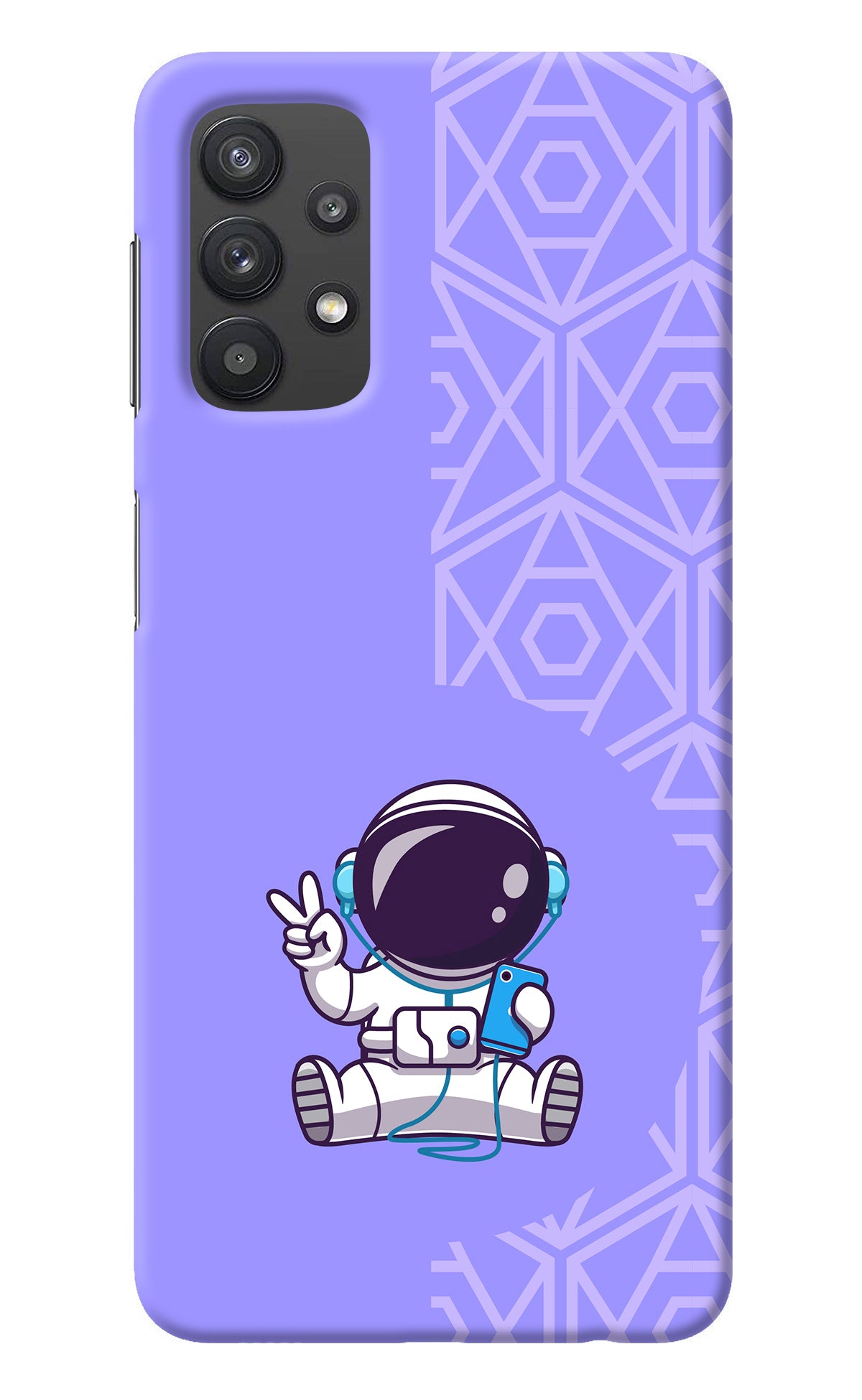 Cute Astronaut Chilling Samsung M32 5G Back Cover