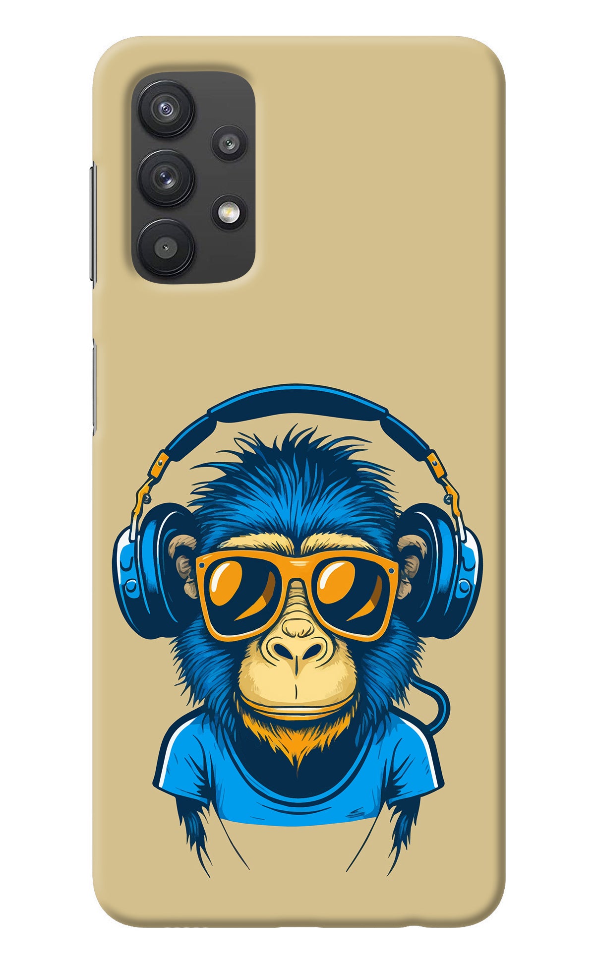 Monkey Headphone Samsung M32 5G Back Cover