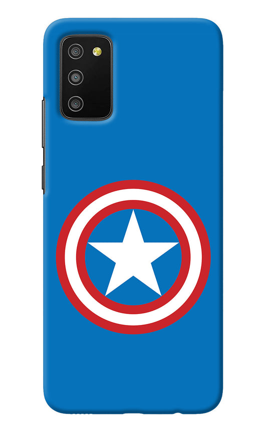 Captain America Logo Samsung M02s Back Cover