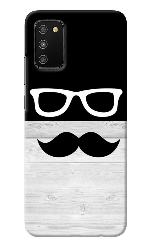 Mustache Samsung M02s Back Cover
