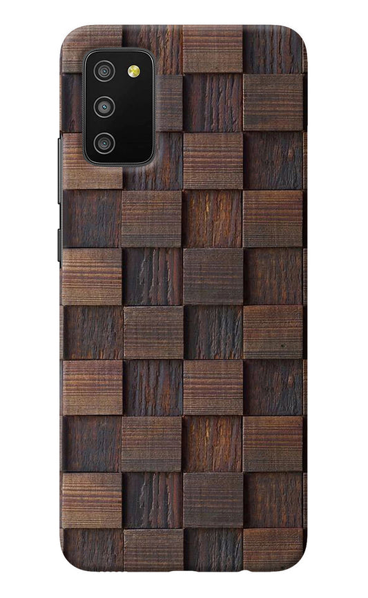 Wooden Cube Design Samsung M02s Back Cover