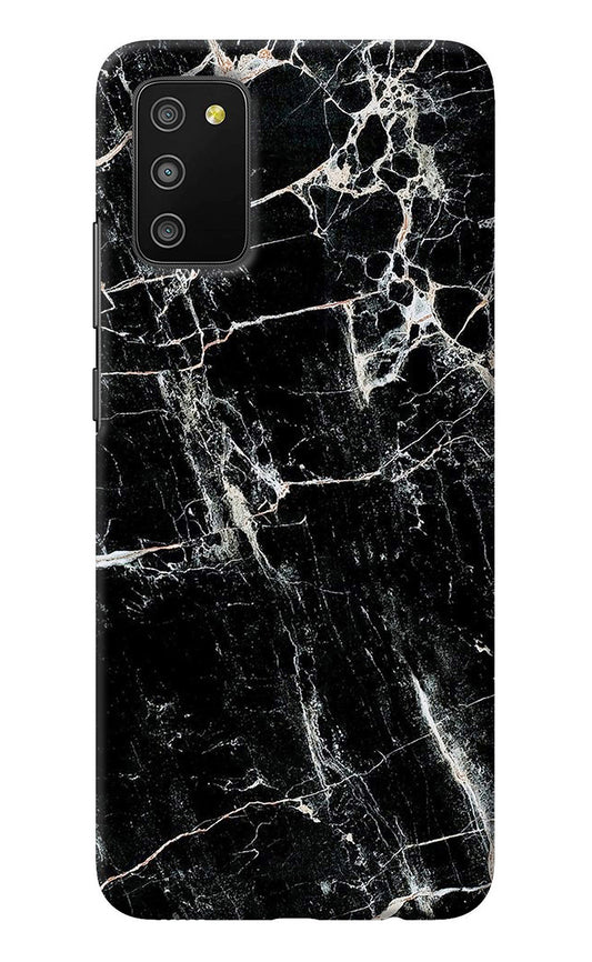 Black Marble Texture Samsung M02s Back Cover