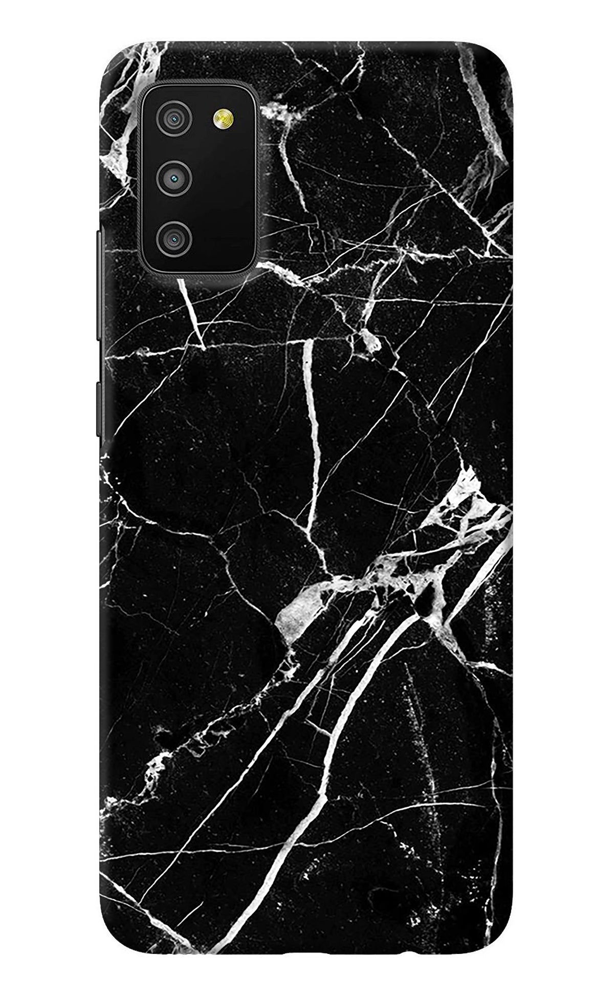 Black Marble Pattern Samsung M02s Back Cover