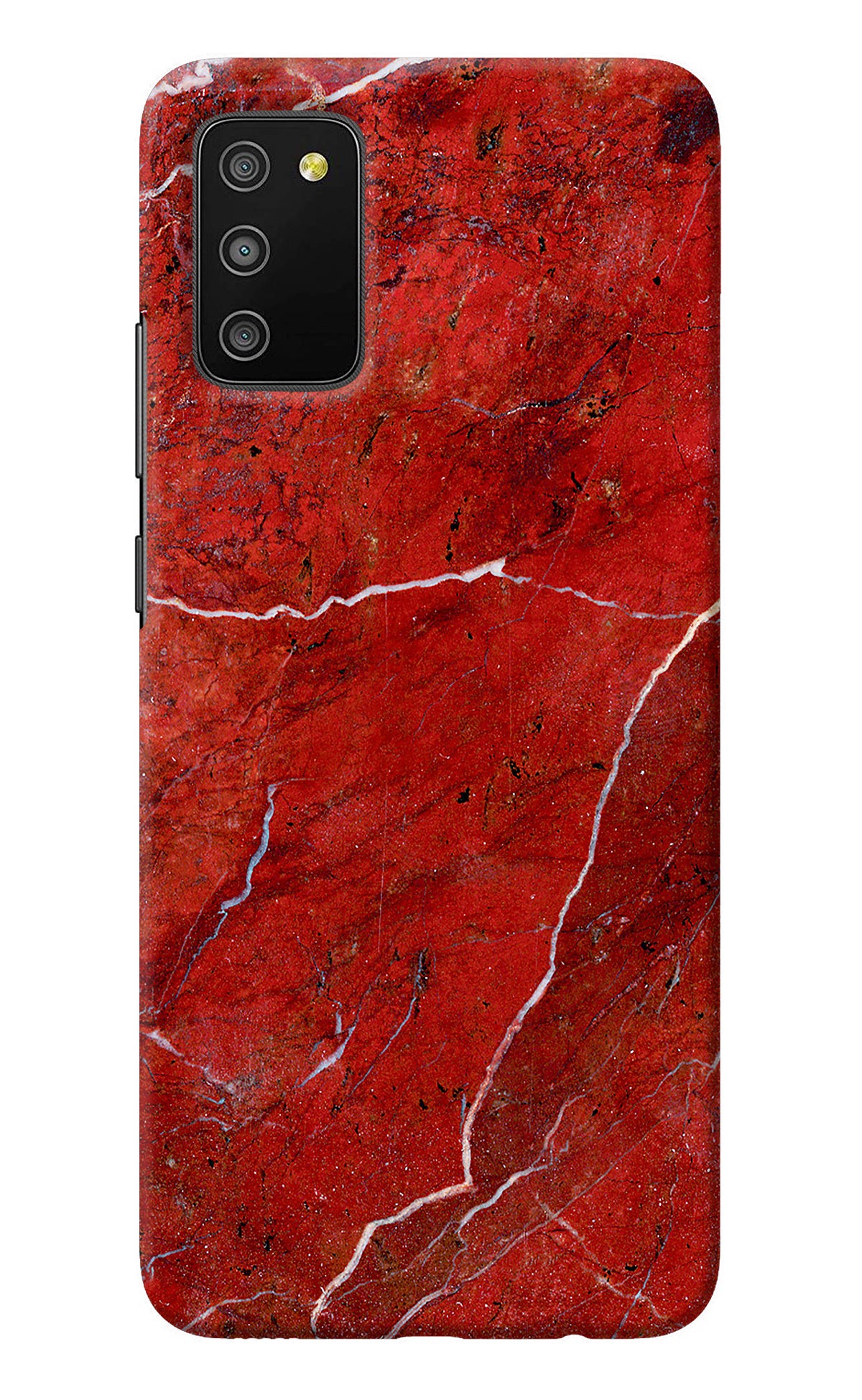 Red Marble Design Samsung M02s Back Cover