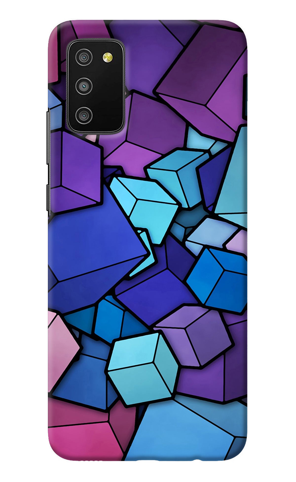 Cubic Abstract Samsung M02s Back Cover