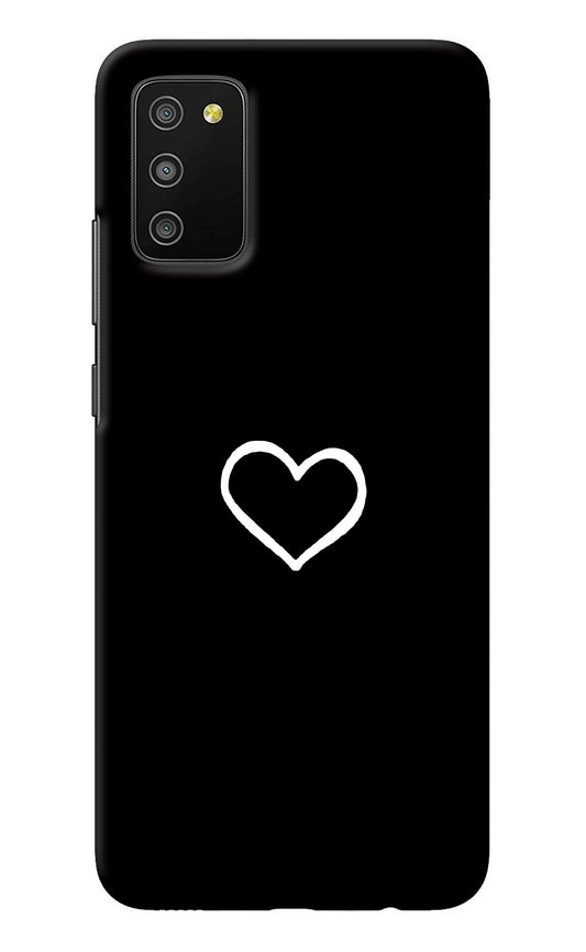 Heart Samsung M02s Back Cover