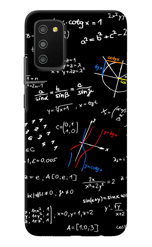 Mathematics Formula Samsung M02s Back Cover