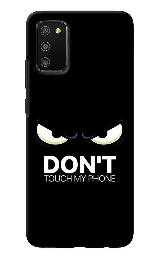 Don'T Touch My Phone Samsung M02s Back Cover