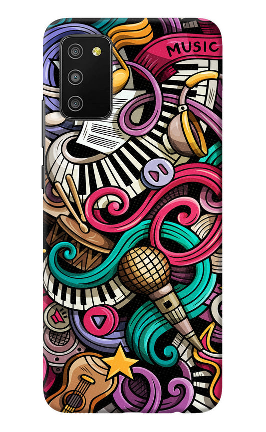 Music Abstract Samsung M02s Back Cover