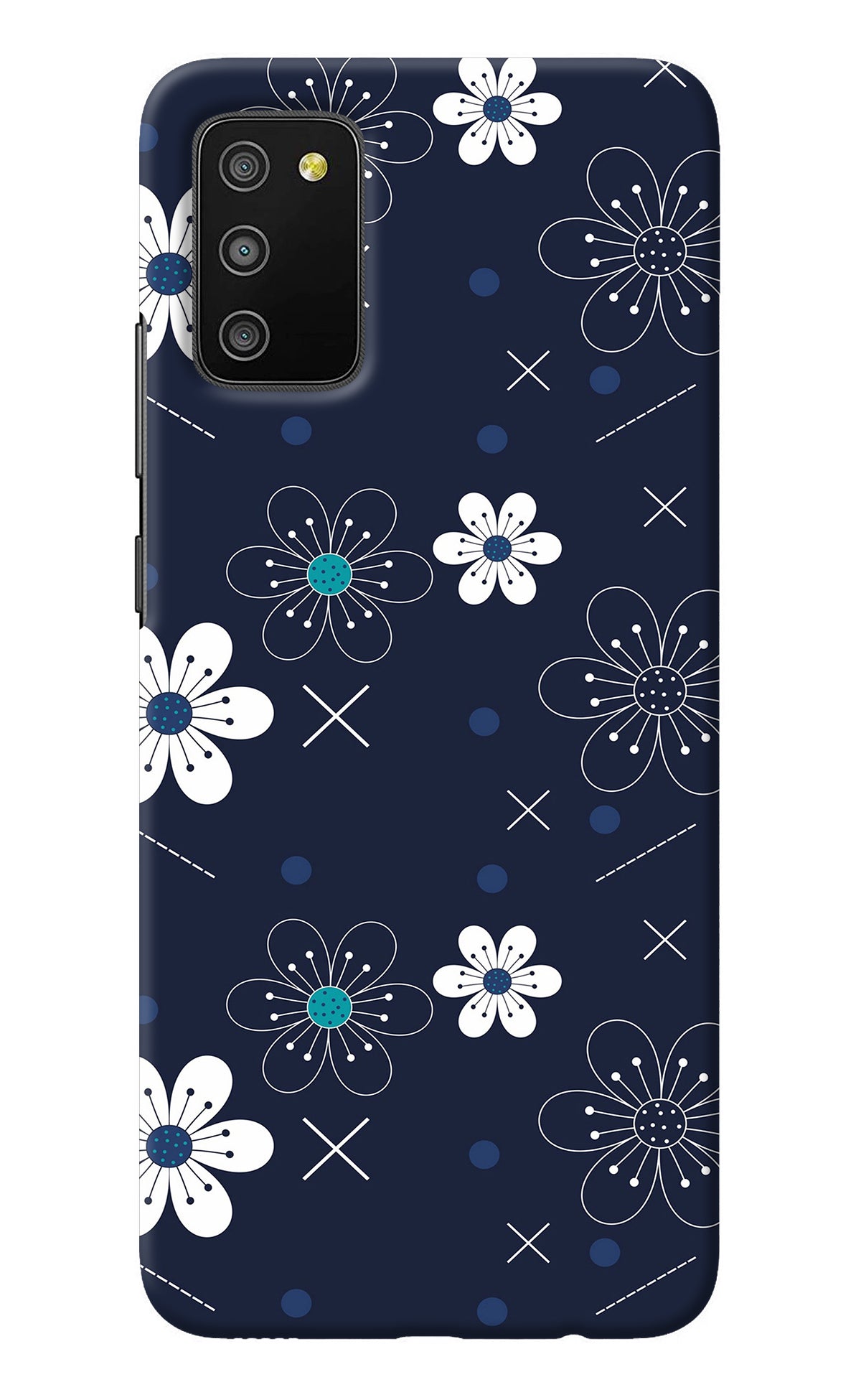 Flowers Samsung M02s Back Cover